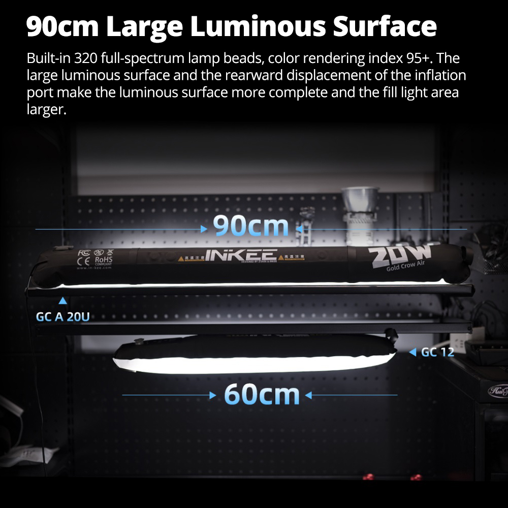 INKEE GCA20U Air Tube LED Ligh - огляд і ціна Photography Lighting Options