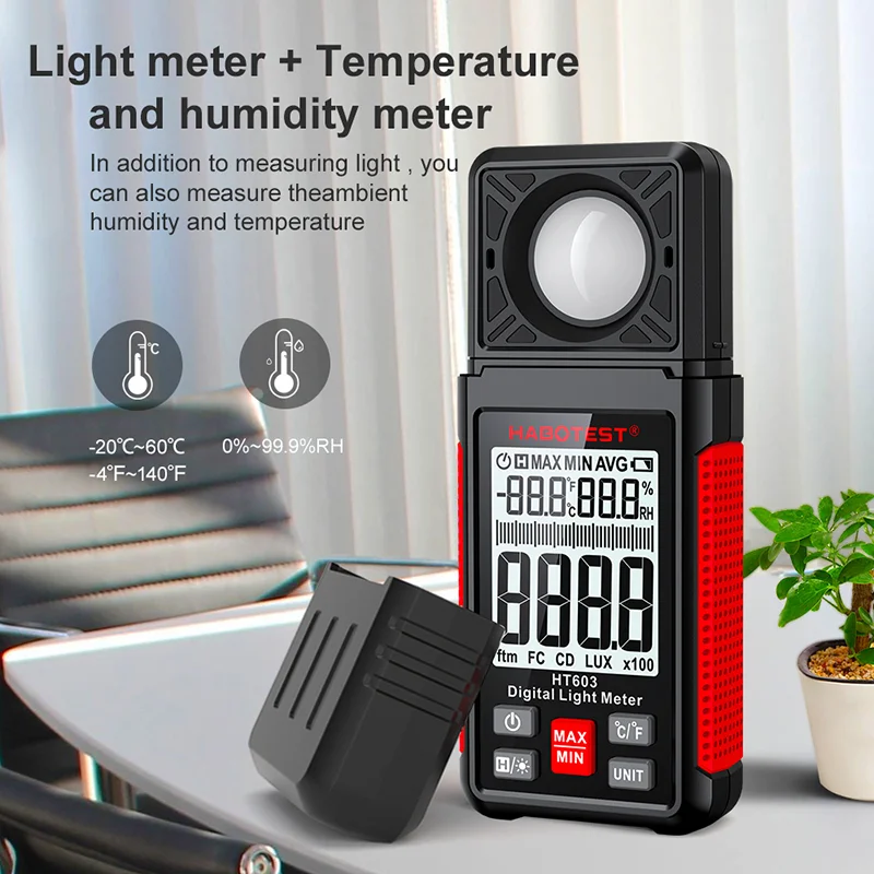 HT603 Digital Lux Meter 0~200, - огляд і ціна Photography Lighting Portable