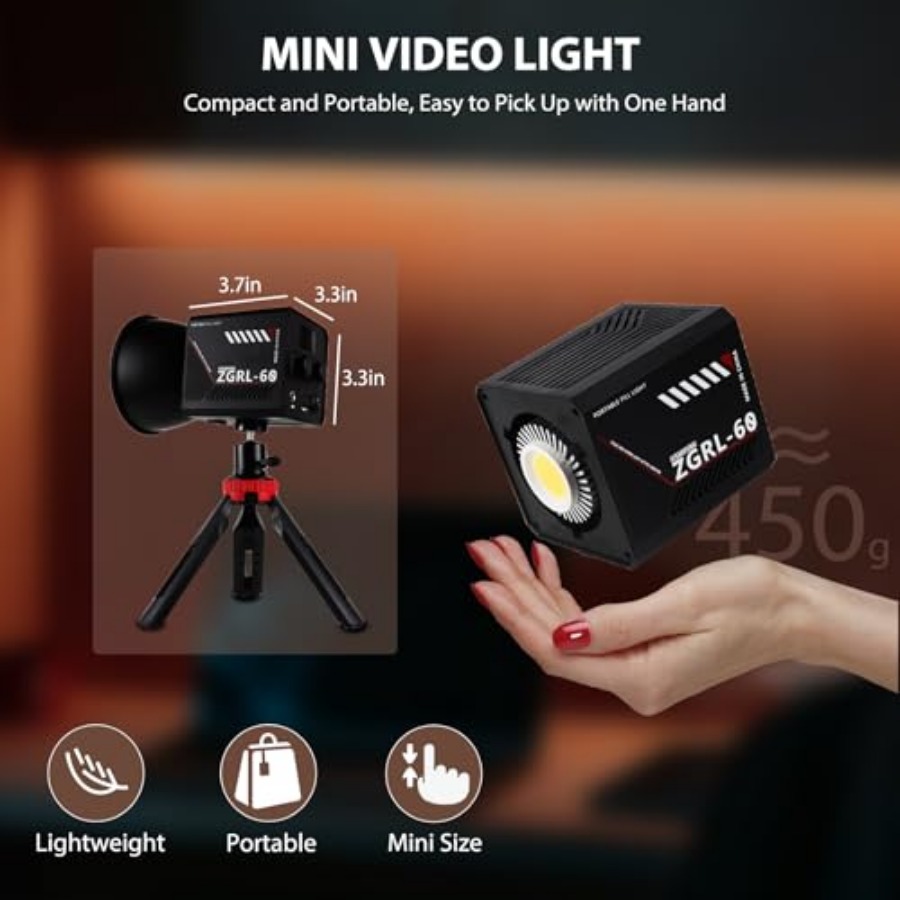 60W COB LED Video Light Handhe - огляд і ціна Photography Lighting Portable