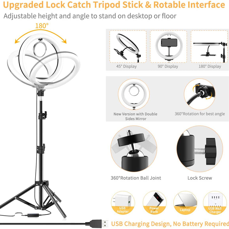 Video Light 16/26/33cm Selfie  - огляд і ціна Photography Lighting Tool
